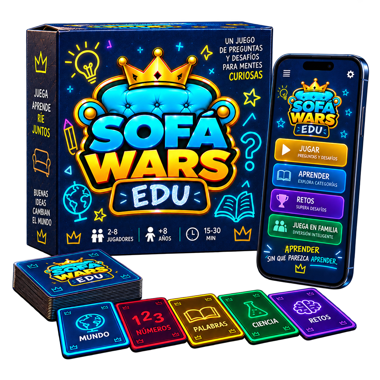 EDU: caja, cartas y app